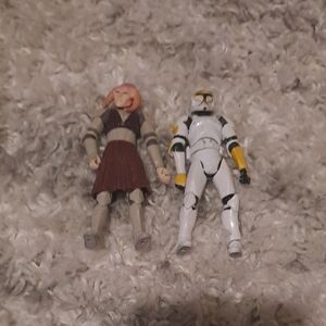 Star Wars Clone Trooper & Nautolan Action Figures - White, Brown